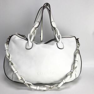 LOEWEロエベレザーショルダーバッグハンドルバッグ