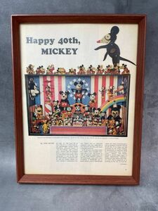 【送料無料】 1960年代 ディズニー Disney ミッキーマウス MICKEY MOUSE ポスター ヴィンテージ S0128