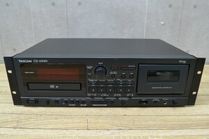 C1745■現状品(CD・カセット再生OK確認済)■TASCAM 業務用CDプレーヤー・カセットデッキ■CD-A550■2010年製