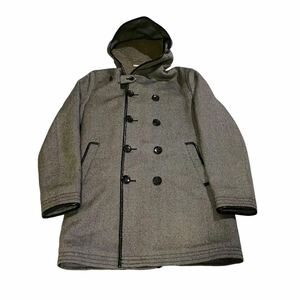 希少 N.HOOLYWOOD COMIX期 Tweed Coat ミスター ハリウッド ボア ライニング ツイード フード コート ウール エヌハリ ミリタリー アメカジ