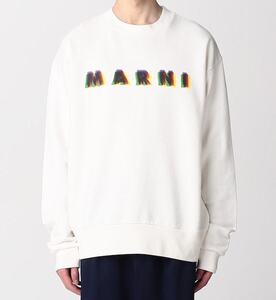 新品未着用 阪急メンズ東京購入 Marni ロゴ スウェットシャツ 44 FUMU0074P2USCV15