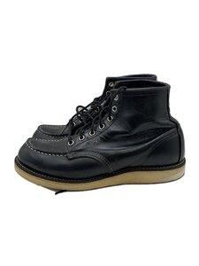 RED WING◆レースアップブーツ/25.5cm/BLK/レザー/8179/6-inch Classic Moc/ソール補強