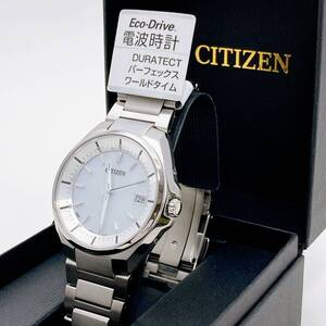 【新品/即決/保証/ギフト包装】 CITIZEN ATTESA 日本製 チタニウム 電波 ソーラー ワールドタイム CB3010-57A メンズ腕時計 40228-2SG