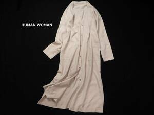 ヒューマンウーマン HUMAN WOMAN セルロース/Nツイルニドムワンピース M