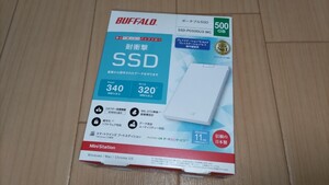 新品未開封 BUFFALO ポータブルSSD 500GB ホワイト PC 録画ハードディスクプレステ SSD-PG500U3-WC バッファロー 送料無料