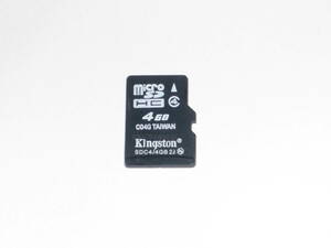 動作保証！送料無料！Kingston microＳＤHC 4GB クラス④