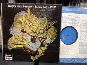 ブリット Bluesロック ORG LP 〓 Black Cat Bones - Barbed Wire Sandwich ‘70英国DECCA原盤〓* キャットボーンズ * UK初版 * 美盤 * 