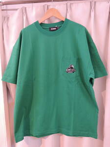 X-LARGE エクストララージ XLARGE EMBROIDERY SLANTED OG S/S POCKET TEE グリーン XLサイズ 人気品 送料\230~ 