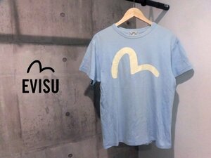 EVISU エヴィス カモメプリント 半袖 Tシャツ 38/サックス/メンズ/エビス 大黒 戎 YAMANE ヤマネ