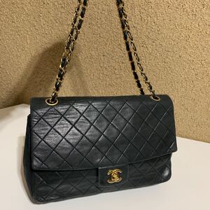 CHANEL シャネル ラムスキン マトラッセ チェーンショルダーバッグ ゴールド金具 ココマーク　1番台