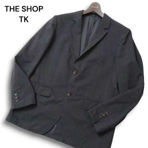 THE SHOP TK タケオキクチ 春夏★ 軽量 アンコン テーラード ジャケット Sz.L メンズ 紺　C4T10834_B#M