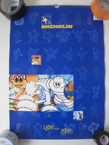 【希少・カレンダー/14枚組/未使用・美品】Michelin/Bibendum/Caroline Nezonde『ミシュランBIB・イラストカレンダー1998年』