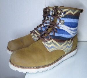 UGG アグ × PENDLETON ペンドルトン ブーツ US ９ 27cm ページュ ヌバック ムートン ウール