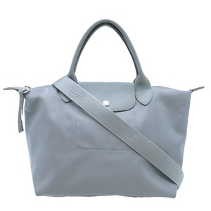 ロンシャン LONGCHAMP LE PLIAGE ルプリアージュ Sサイズ トート ハンドバッグ 2WAY ショルダーバッグ トップハンドル ナイロン グレー