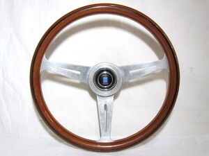 1000円スタート ハンドル NARDI TORINO ナルディ トリノ 木製ハンドル イタリア製 直径36.5cm ウッドステアリング 11 H9001