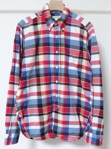 Engineered Garments エンジニアードガーメンツ 19th BD Shirt Madras Plaid マドラス チェック ボタンダウン シャツ S