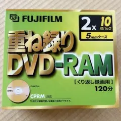 富士フイルム ビデオ用DVD-RAM 2倍速 重ね録り ゴールド 10枚パック