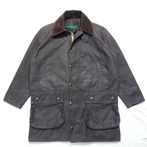 Mint 80s BARBOUR northumbria c40ラスティックブラウン　2ワラント YKK棒ジップ ビンテージ　バブアー　ノーザンブリア　 2クラウン