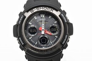 稼働品 カシオ ジーショック G-SHOCK デジアナ クロノグラフ ブラック文字盤 ブラック ソーラー メンズ 腕時計 CASIO