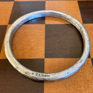 1960‘s 北欧ビンテージ　デンマーク　Anders Andersen バングル アクセサリー　PEWTER ピューター　ダメージ仕上げ