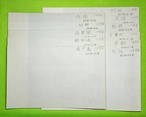 2737■佐伯市/豊後大野市/竹田市/由布市周辺5万分1地形図11枚 昭和50-54年