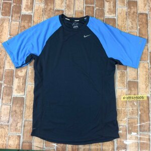 NIKE RUNNING ナイキ ランニング メンズ ラグランスリーブ ドライ 半袖Tシャツ S 青紺