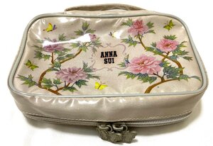 ANNA SUI アナスイ コスメポーチ メイクポーチ マルチポーチ ロゴ 花柄 蝶々