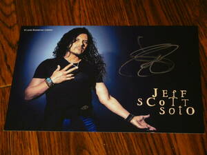 JEFF SCOTT SOTO 直筆サイン入りカード！ TALISMAN W.E.T. YNGWIE MALMSTEEN