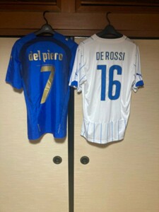 デルピエーロとデロッシのイタリア代表ユニホーム