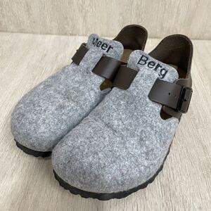 【BIRKENSTOCK】ビルケンシュトック★LONDON シューズ papillio サンダル スリッポン Meer Berg ウールフェルト レザー 靴 サイズ22.5cm 11