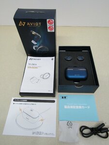 【中古美品】 AVIOT アビオット Bluetooth トゥルー ワイヤレス イヤホン TE-D01t-NV ネイビー