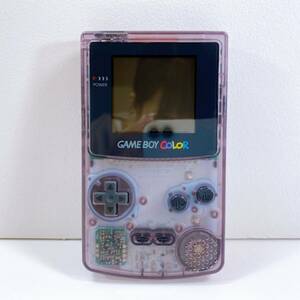 352【中古】Nintendo GAME BOY COLOR 本体 CGB-001 ニンテンドー ゲームボーイカラー クリアパープル 任天堂 ゲーム 通電確認済み 現状品