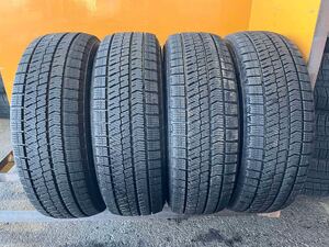 【5687】195/65R15 4本セット冬タイヤバリ山BRIDGESTONE BLIZZAK VRX2【2022]