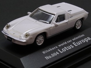 ☆日曜夜☆ルース☆LOTUS EUROPA☆004☆KITAHARA WORLD CAR SELECTION VOL.1☆CARARAMA☆HONGWELL☆1/72