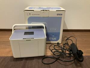 エプソンEPSON カラリオミー E-520 通電確認と簡易ボタン操作のみ 中古品