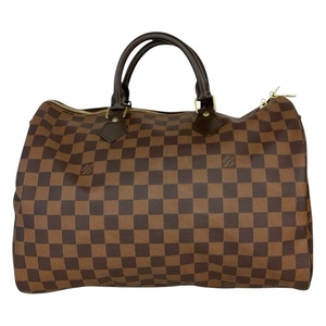 LOUIS VUITTON スピーディ・バンドリエール35 N41182 ブラウン/ゴールド金具 ダミエキャンバス ダミエ ボストンバッグ レディース 中古