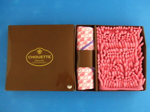 【お買得】★CHOUETTE/シュエット★ハートクロス＆ミトンセット　ピンク/マイクロファイバー/箱付き/お掃除セット