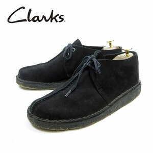 US8表記　26㎝相当　クラークス デザートトレック ブラックスエード 　クレープソール　CLARKS DESERT TREK BLACK SUEDE /24.10.3/P1646