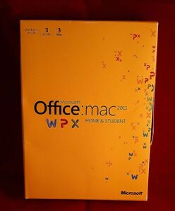 正規●Microsoft Office for Mac Home and Student 2011 ファミリーパック/PC3台/3ライセンス●製品版/