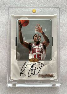 【直筆サイン】【RC】1999-00 Flair Showcase Fresh Ink Ron Artest Rookie Auto ルーキー on card auto 直書き Bulls Metta World Peace