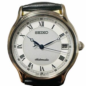 【極美品】希少品　SEIKO セイコー メカニカル 4S25-8010 自動巻き ギョーシェ文字盤 ローマン ブレゲ針 オートマチックAUTOMATIC