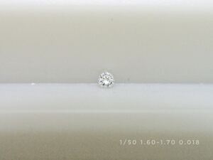 AAA 1/50ctメレダイヤ(1.60-1.70mm) 1個0.018ct販売