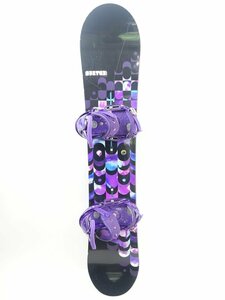 中古 09/10 BURTON FEELGOOD レディース140cm CAMBER形状 LEXA ビンディング付き スノーボード バートン フィールグッド レクサ