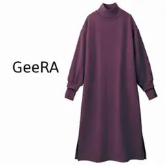 GeeRA（ジーラ） 裏起毛 タートルネック 長袖 ワンピース