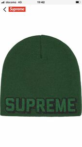 オンライン完売品　2023AW 新作　supreme dragon Beanie ビーニー ニットキャップ ニット帽 シュプリーム　新品　グリーン