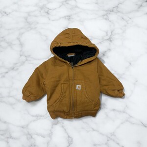 古着 12M CARHARTT KIDS ACTIVE JACKET CARHARTT BROWN カーハート キッズ アクティブジャケット【Vintage】