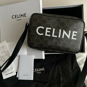 使用歴あり美品 CELINE セリーヌ トリオンフ ミディアム メッセンジャーバッグ ポーチ レディース ショルダーバッグ 付属品一式