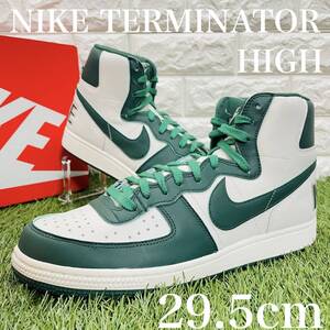 即決 ナイキ ターミネーター ハイ NIKE TERMINATOR HIGH ホワイト 白 グリーン 緑 メンズ 29.5cm 送料込み FD0650-100