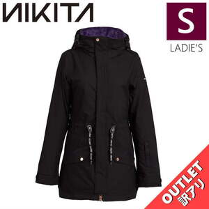 【OUTLET】 NIKITA POPLAR STRETCH JKT BLACK Sサイズ レディース スノーボード ジャケット