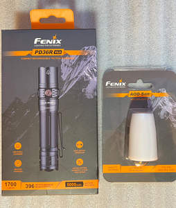 Fenix Light フェニックス PD36R V2.0 + Fenix AOD-S V2.0 デュフューザー